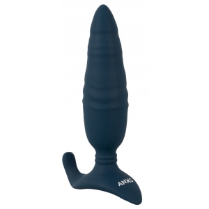 Plug vibrant avec Poussée BUTT THRUST 14.5 cm Bleu