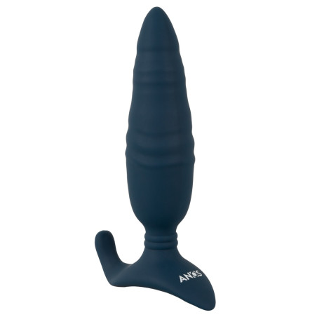 Plug vibrant avec Poussée BUTT THRUST 14.5 cm Bleu