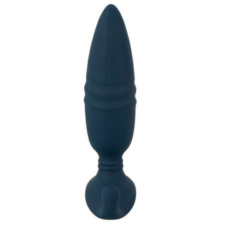 Plug vibrant avec Poussée BUTT THRUST 14.5 cm Bleu
