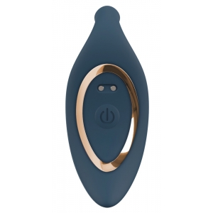 Plug vibrant avec Poussée BUTT THRUST 14.5 cm Bleu