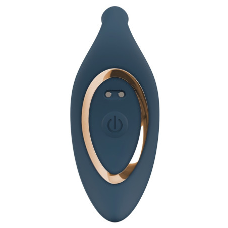 Plug vibrant avec Poussée BUTT THRUST 14.5 cm Bleu