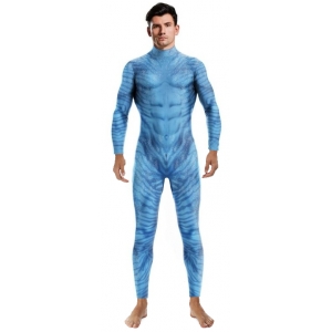 Combinaison Cosplay Sous les mers FISH Bleue