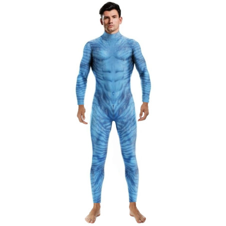 Combinaison Cosplay Sous les mers FISH Bleue