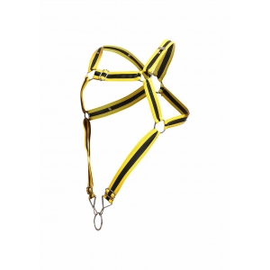 Harnais CROSS COCKRING Dngeon Jaune-Noir