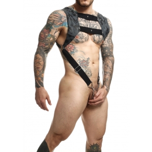 Harnais TOP COCKRING Dngeon Gris