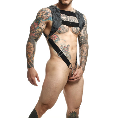 Harnais TOP COCKRING Dngeon Gris