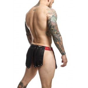 Jupe homme Sm ROMAN SKIRT Noire-Rouge