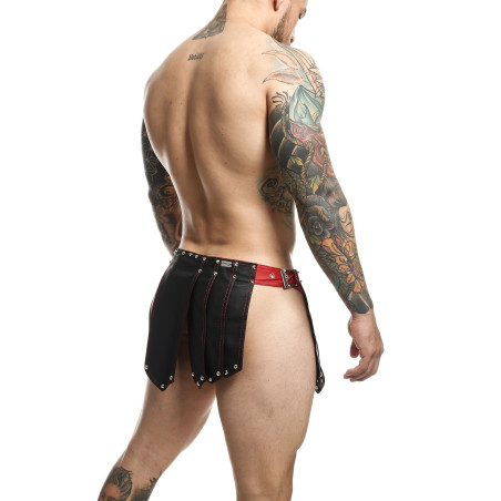 Jupe homme Sm ROMAN SKIRT Noire-Rouge