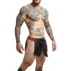 Jupe homme Sm ROMAN SKIRT Noire-Rouge