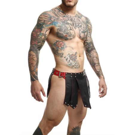 Jupe homme Sm ROMAN SKIRT Noire-Rouge