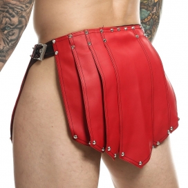 Jupe homme Sm ROMAN SKIRT Rouge-Noire 2