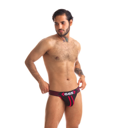 Jockstrap RALLY 665 Noir-Rouge