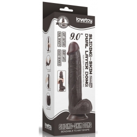 Gode SLIDING SKIN 18 x 4.5cm Marron 2