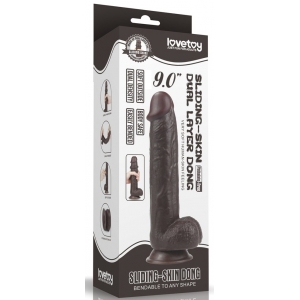 Gode SLIDING SKIN 18 x 4.5cm Marron