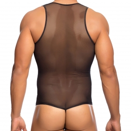 Body String Tulle LEANDRO Noir 2
