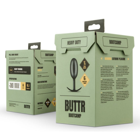 Plug anal lesté HEAVY DUTY Buttr de 619 grammes