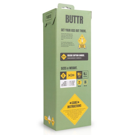 Plug XXL TACTICAL Buttr de 24 x 8.2 cm - Captain Mission