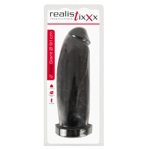 Gode Géant REALGIANT Noir de 9 cm de largeur