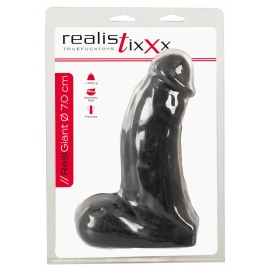 Gode XL GIANT COCK Realistixxx 18 cm Noir 2