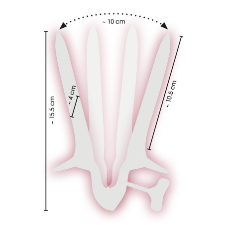 Spéculum anal en métal ASS VIEW 10.5 cm Ouverture 10 cm