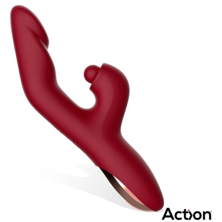 Vibro Rabbit VELTER 11 x 3.2cm Rouge