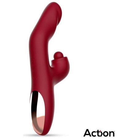 Vibro Rabbit VELTER 11 x 3.2cm Rouge