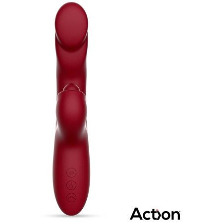 Vibro Rabbit VELTER 11 x 3.2cm Rouge
