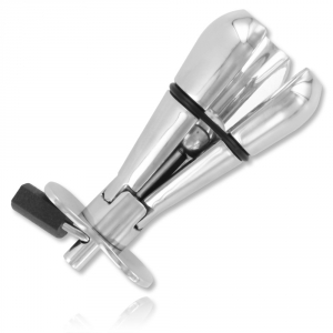 Plug anal de chasteté ASS LOCK STEEL 9 x 4.7 cm