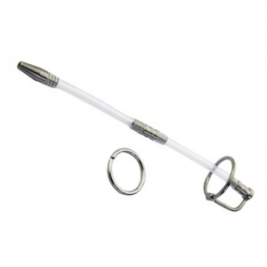 Tige à urètre percée et flexible de 20 cm pour stimulation intense