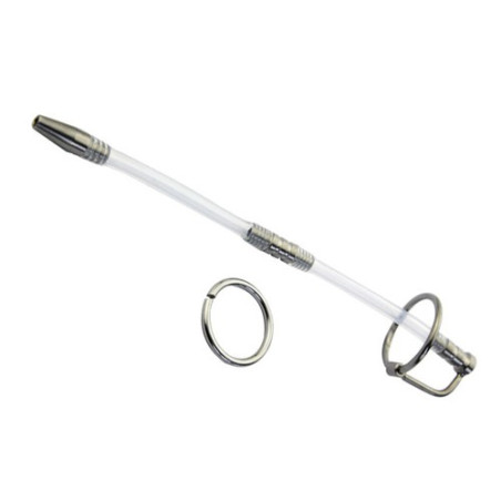 Tige à urètre percée et flexible de 20 cm pour stimulation intense