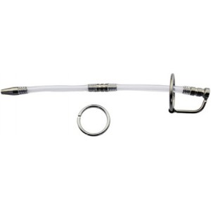 Tige à urètre percée et flexible de 20 cm pour stimulation intense