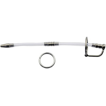 Tige à urètre percée et flexible de 20 cm pour stimulation intense