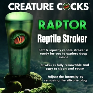 Masturbateur monstre CREATURE RAPTOR Vert