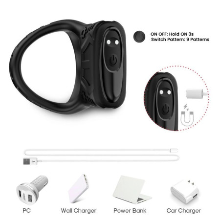 Ballstretcher Vibrant VRIZZ 43mm Noir Anal Tech