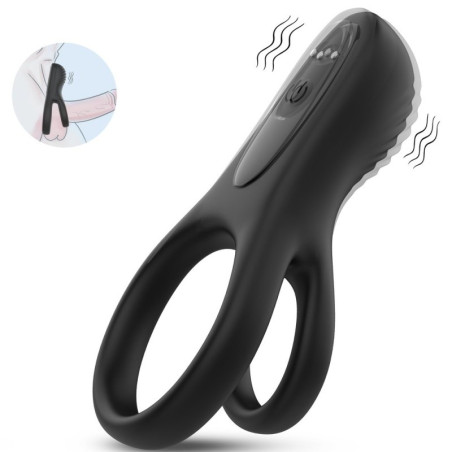 Double cockring vibrant ROOSTER 30 mm Silicone