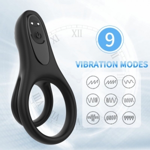 Double cockring vibrant ROOSTER 30 mm Silicone