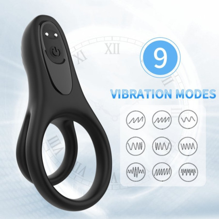 Double cockring vibrant ROOSTER 30 mm Silicone
