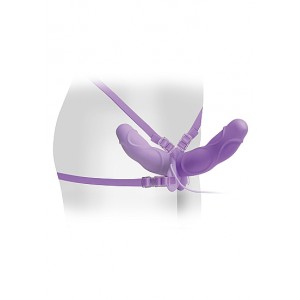 Double gode vibrant DELIGHT 11 x 4 cm Violet