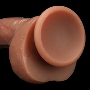 Gode Réaliste REALDICK 14 x 4cm Marron
