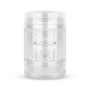 Masturbateur Double Entrée Vaginale et Anale DOUBLE SIDED Transparent