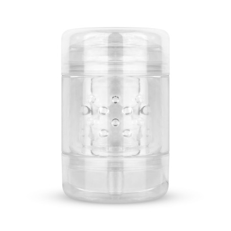 Masturbateur Double Entrée Vaginale et Anale DOUBLE SIDED Transparent