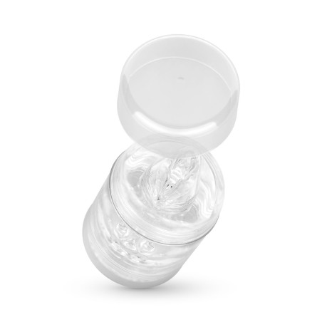 Masturbateur Double Entrée Vaginale et Anale DOUBLE SIDED Transparent