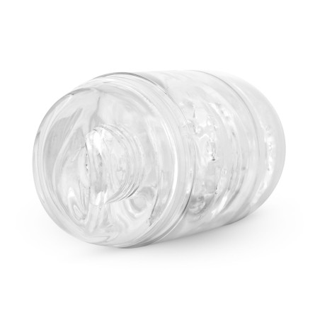 Masturbateur Double Entrée Vaginale et Anale DOUBLE SIDED Transparent