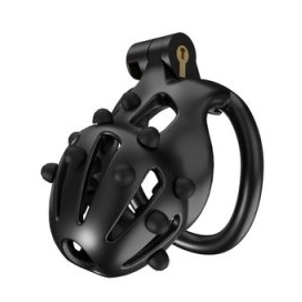 Cage de chasteté POINT UP M Noire de 8 x 3.7 cm 2