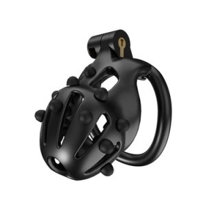 Cage de chasteté POINT UP M Noire de 8 x 3.7 cm