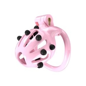 Cage de chasteté POINT UP S Rose de 6 x 3.5 cm