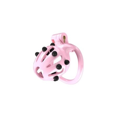 Cage de chasteté POINT UP S Rose de 6 x 3.5 cm