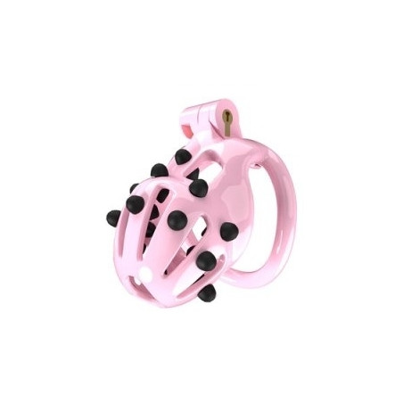 Cage de chasteté POINT UP M Rose de 8 x 3.7 cm