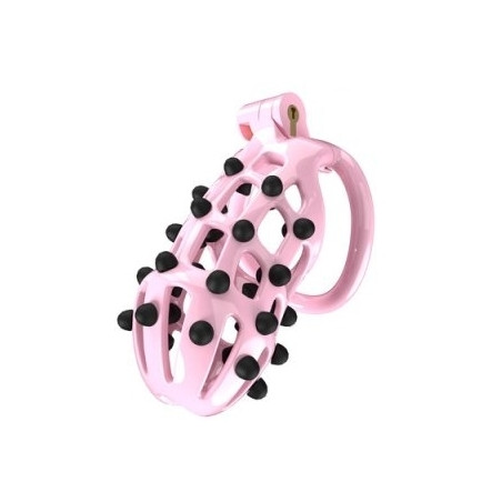 Cage de chasteté POINT UP XL Rose de 11 x 4 cm
