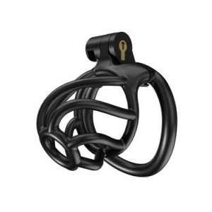 Cage de chasteté TORTILLE 6 x 3.4 cm S Noire